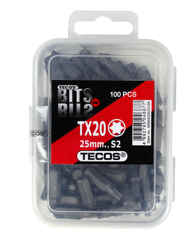 Torx Bits - TX20 × 25 mm, 100 stk.