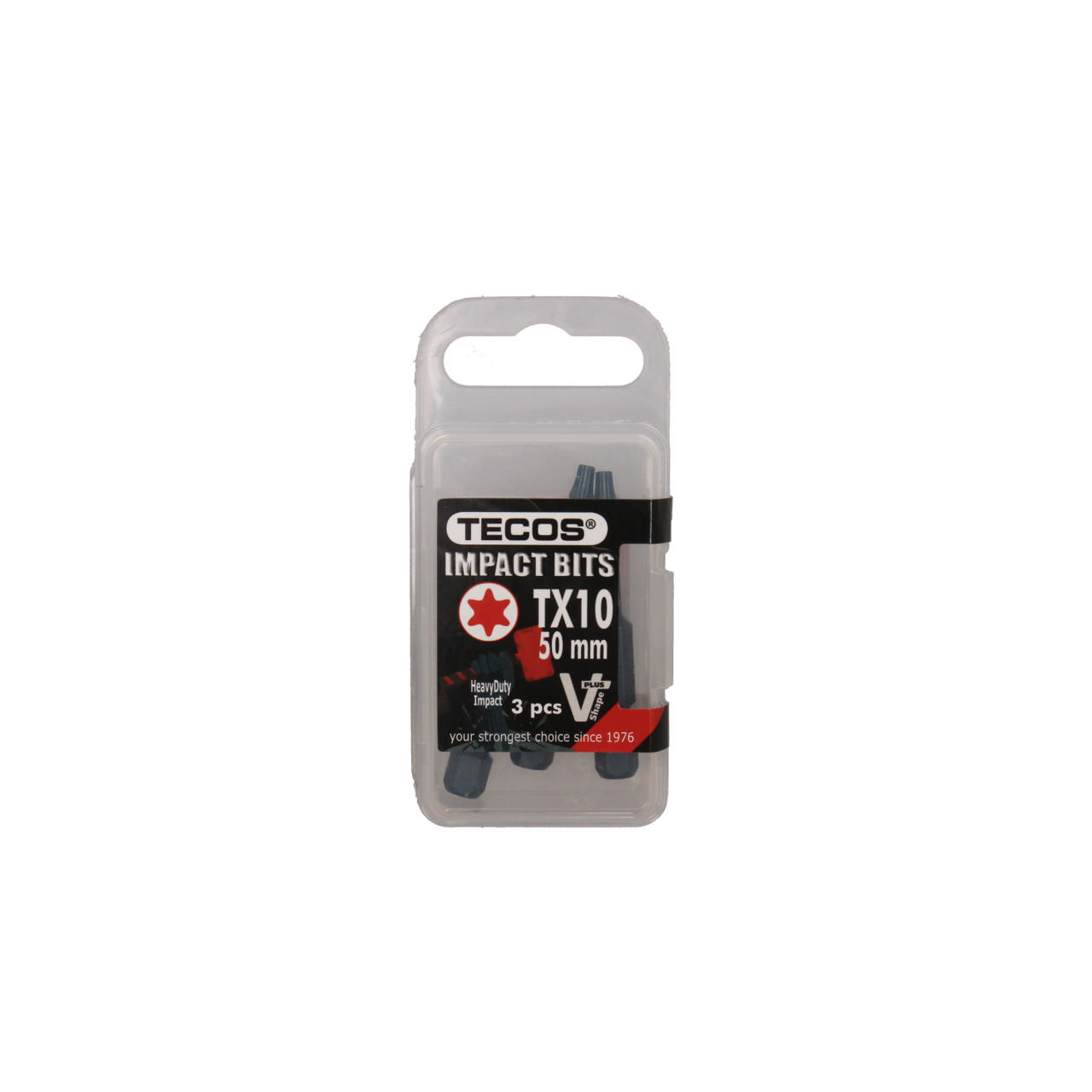 Heavy Duty Impact Torx Bits, TX10 × 50 mm, 3 stk.