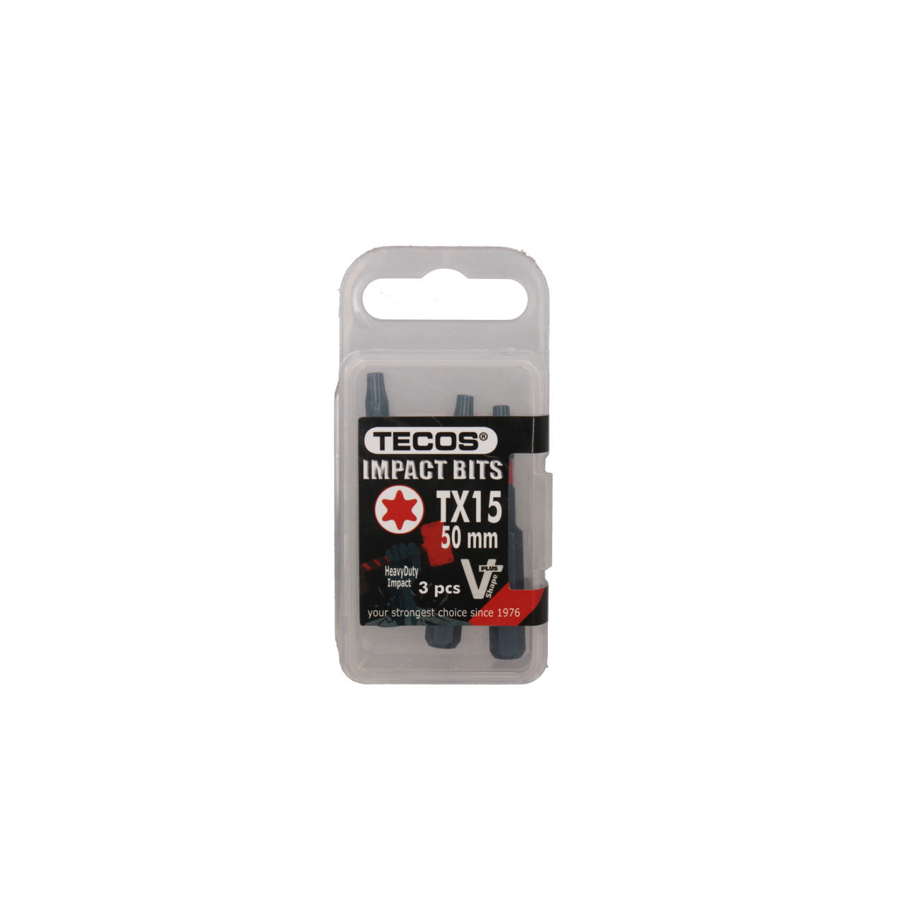 Heavy Duty Impact Torx Bits, TX15 × 50 mm, 3 stk.