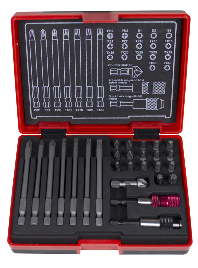 T-B027 Bitssæt, 27 dele, 10stk/Display