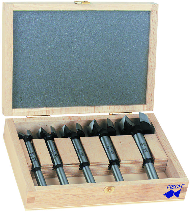 Forstnerborsæt 5 dele Fisch