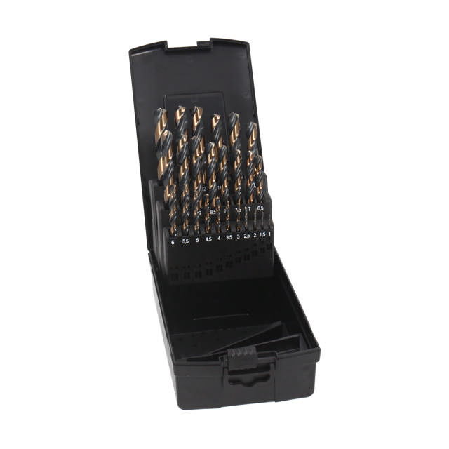 HSS-G Turbo metalborsæt, 25 dele: 1 - 13 mm