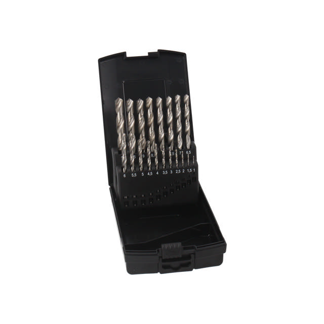 HSS Pro Bright - metalborsæt, 19 dele: 1 - 10 mm