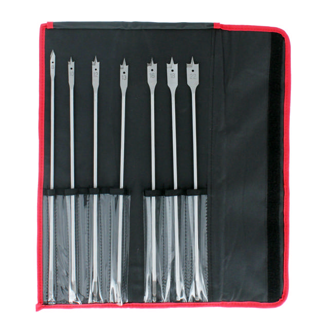 Spadeborsæt 8 - 22 mm 7 dele, 400 mm