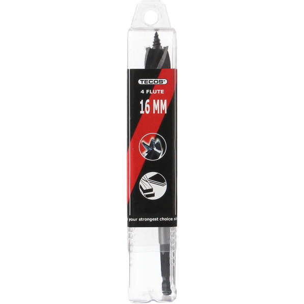 4 Flute Spiralbor 16 x 165 mm