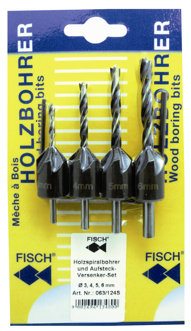 Træforsænkersæt med bor 36 mm