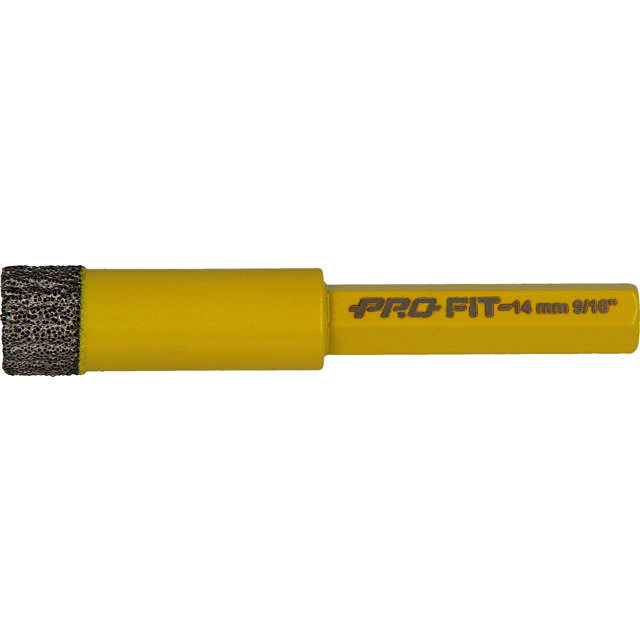 Diamantbor 14 x 8 mm Hex skaft.