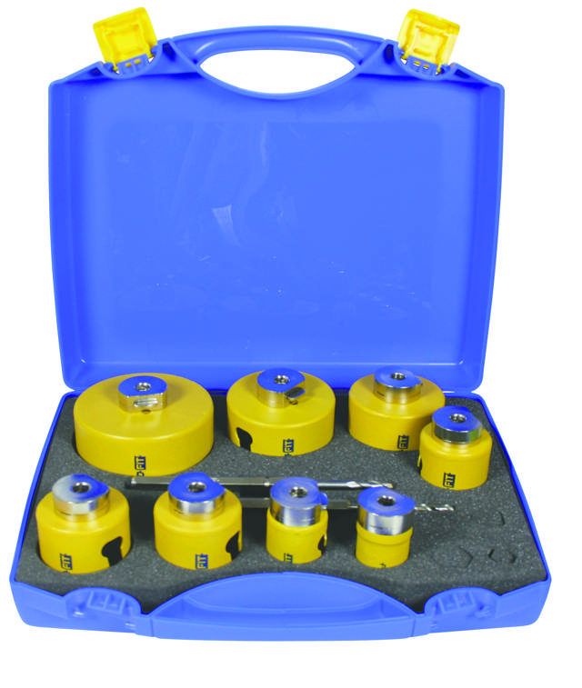 Hulsavsæt HM Byg: 35 - 105 mm, 10 dele