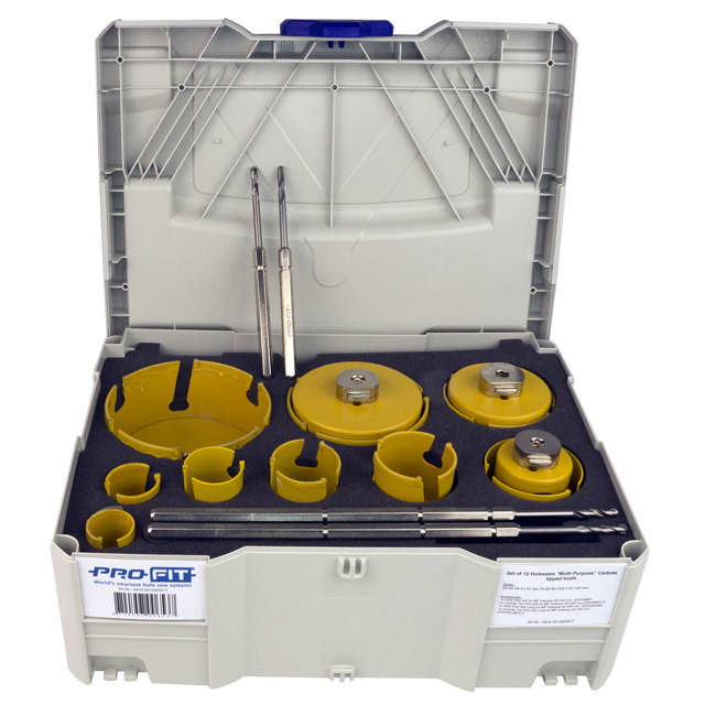 Hulsavsæt HM Byg 35 - 133 mm, 15 dele