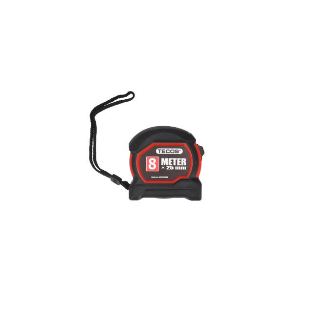 Båndmål, 8 m CE class II Nyloncoated m/metalclips