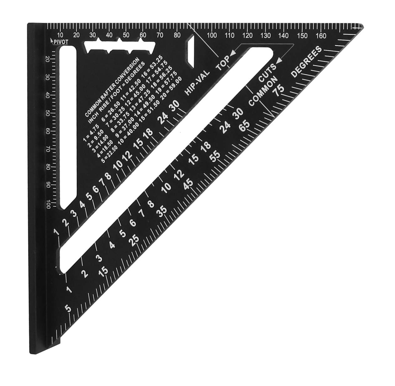 Tømmermannsvinkel Alu 180 mm