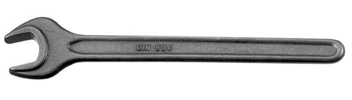 Gaffelnøgle  Sort, 70 mm