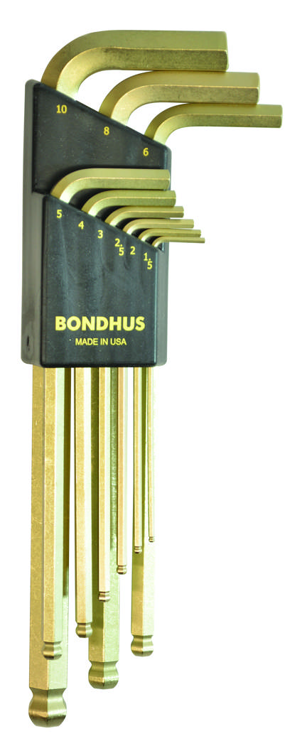 BLX9MG Hexnøglesæt guld 9 dl