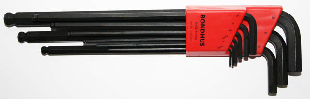 BLX9MXL Hexnøglesæt XL; 1,5 - 10 mm