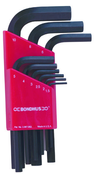 HLX9MS Hexnøglesæt 9 dl kort