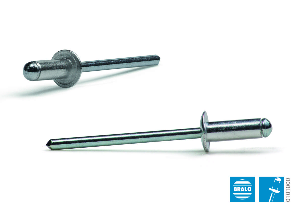 Blindnit 6,4 x 12 mm Alu/Stål, 250 st.