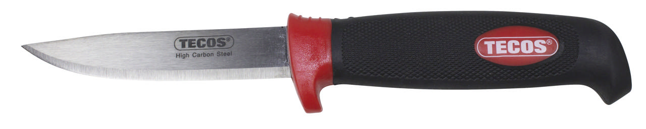 Kniv kulstål 1 stk Rød