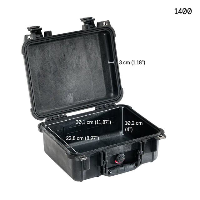 1400 Peli™ Case u/skum