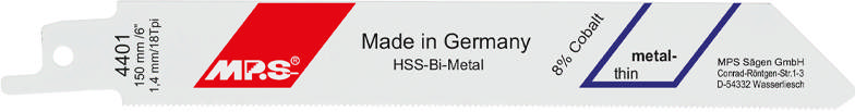 Bajonetsavklinge 4401, 100 stk. 150 mm Bimetal 18 tpi