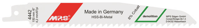 Bajonetsavklinge 4442, 2 stk. 150 mm Bimetal 6 tpi