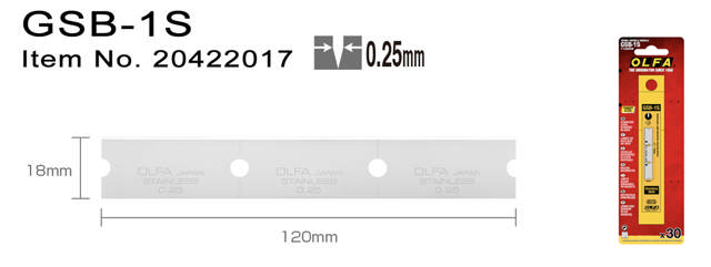 GSB1S Skraberblade 30stk/pk