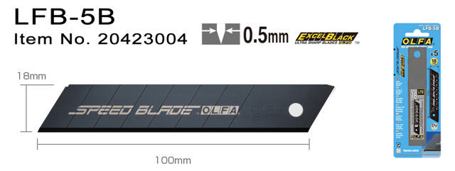 LFB-5B Speed Knivblade 18 mm