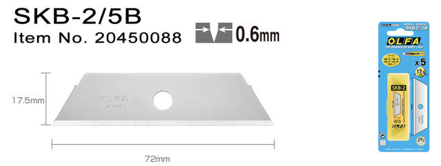 SKB-2/5B Knivblade 5 stk/sb