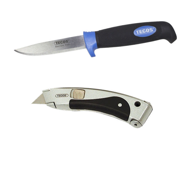 Knive med fast blad