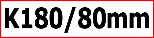 Slibepapir 3923, korn 180, 80 mm - 50 stk.