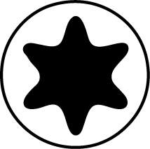 Torx Bits TX40 × 75 mm, 3 stk.