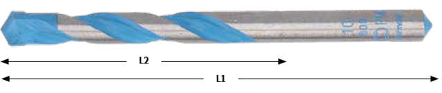 Konstruktionsbor, 10 × 120 mm