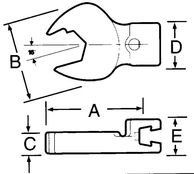 Gaffelskraldenøgle ROE 8mm