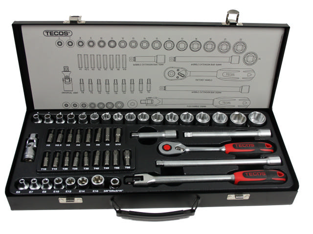 Topnøglesæt T-1051M (3/8