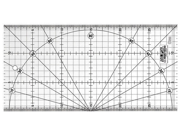 MQR15x30 Mønster lineal